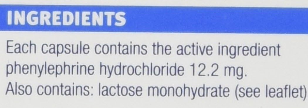 Galpharm Blocked Nose Relief 12 Capsules X 5 Boxes (60 Capsules)