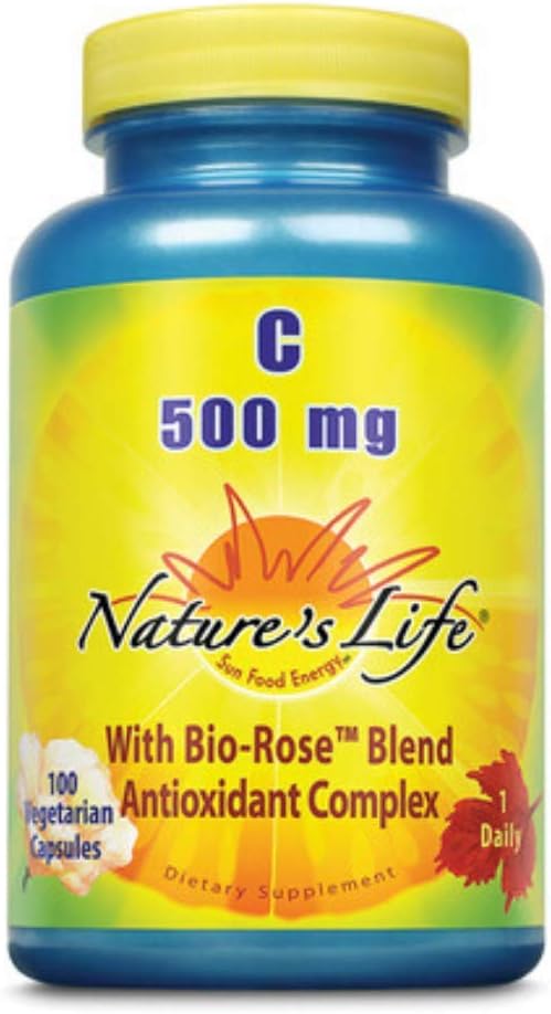 Nature's Life Vitamin C, 500 mg Caps | 100 ct : Health & Household