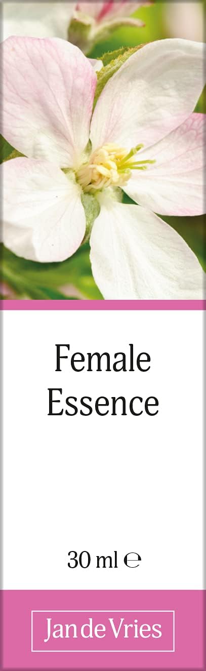 Jan De Vries Female Essence | Flower Essence | Soothe Irritable Moods | Contains Olive, Crab Apple & Pomegranate | 30Ml