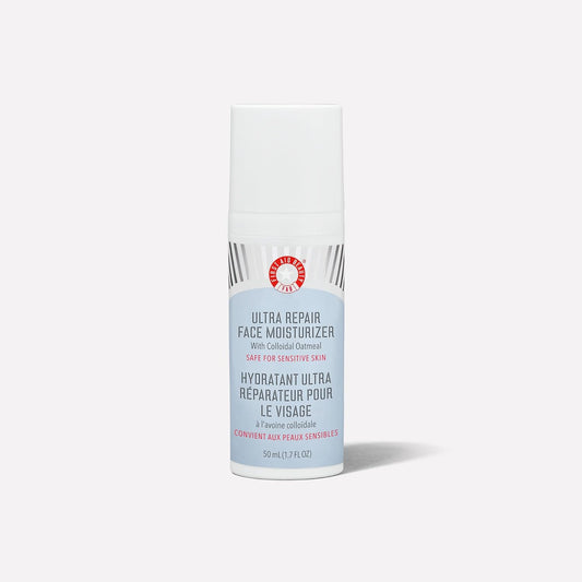 First Aid Beauty - Ultra Repair Face Moisturizer, Soothing Face Colloidal Oatmeal, Everyday Lightweight Non-Comedogenic Formula Helps Soften Skin With Ceramides And Shea Butter, 1.7 Oz