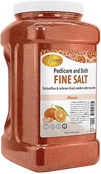 Spa Redi - Detox Foot Soak Pedicure And Bath Fine Salt, Lemon And Lime,128 Oz - Made With Dead Sea Salts, Argan Oil, Coconut Oil, And Essential Oil - Hydrates, Softens And Moisturizes