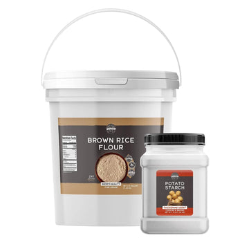 Birch & Meadow Brown Rice Flour And Potato Starch Bundle, Various Sizes, Cooking & Baking, Gluten-Free