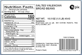 Yupik Salted Valencian Broad Beans, 1 Lb, Pack Of 1