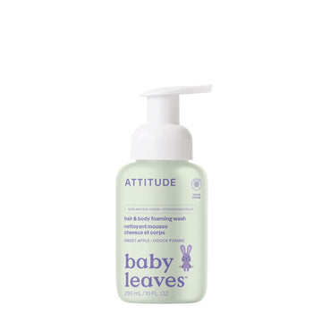 Bundle Of Attitude 2-In-1 Hair And Body Foaming Wash For Baby And Baby Body Lotion, Ewg Verified, Dermatologically Tested, Made With Naturally Derived Ingredients, Vegan, Pear Nectar