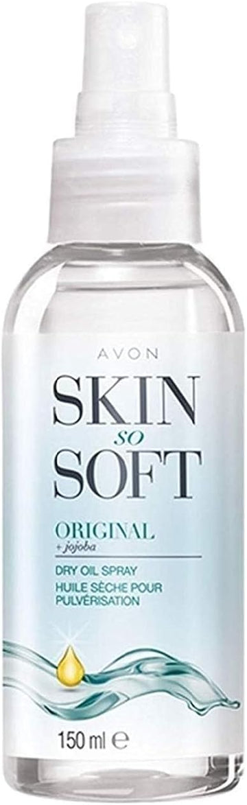 Avon Skin So Soft Original Dry Oil Body Spray with Jojoba 150 ml - Pack of 3