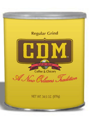 Cdm Coffee & Chicory Regular Grind Ground Coffee Canister