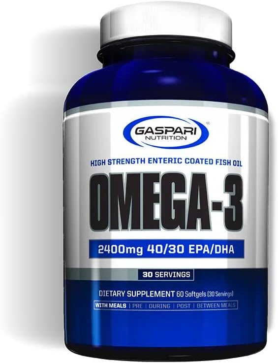 Gaspari Nutrition Omega-3, High Strength Enertic Coated Fish Oil, Incr