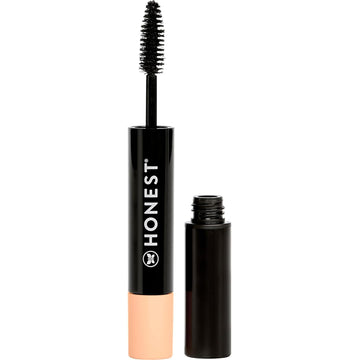 Honest Beauty 2-In-1 Extreme Volume Clean Mascara + Bold Lash Primer With Castor Oil | Maximum Volume + Curl | Vegan + Cruelty Free | Black, .27 Fl Oz