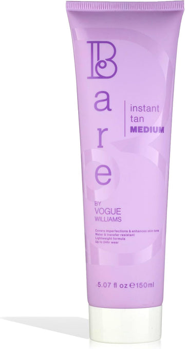 Bare By Vogue Instant Tan - Ultra Dark 150Ml, Wash-Off Formula For Streak-Free, Natural-Looking Glow - Infused With Super Peptides For Plump, Smooth & Firm Skin
