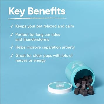 Open Farm Calming Chews, Dog Supplement, Dog Vitamins, Promote Calmness and Reduce Anxiousness Using Traceable and Vet-Approved Ingredients, 12.7 oz, 90 Count : Pet Supplies