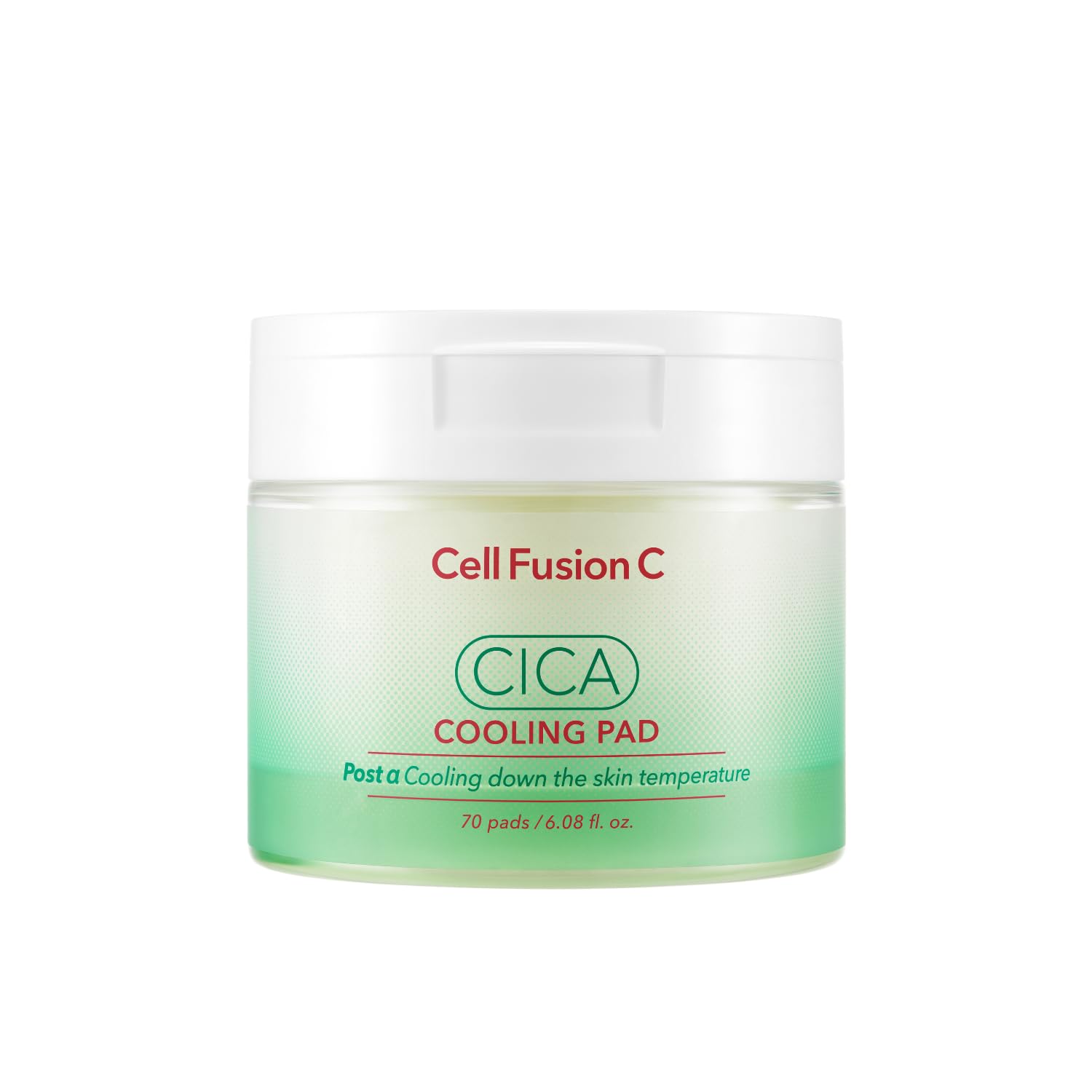 Cell Fusion C Post Alpha Cica Cooling Toner Pad, Redness Relieving & Cooling Korean Toner Pads, Centella Asiatica And Madecassoside, 70 Pads / 6.08 Fl.Oz