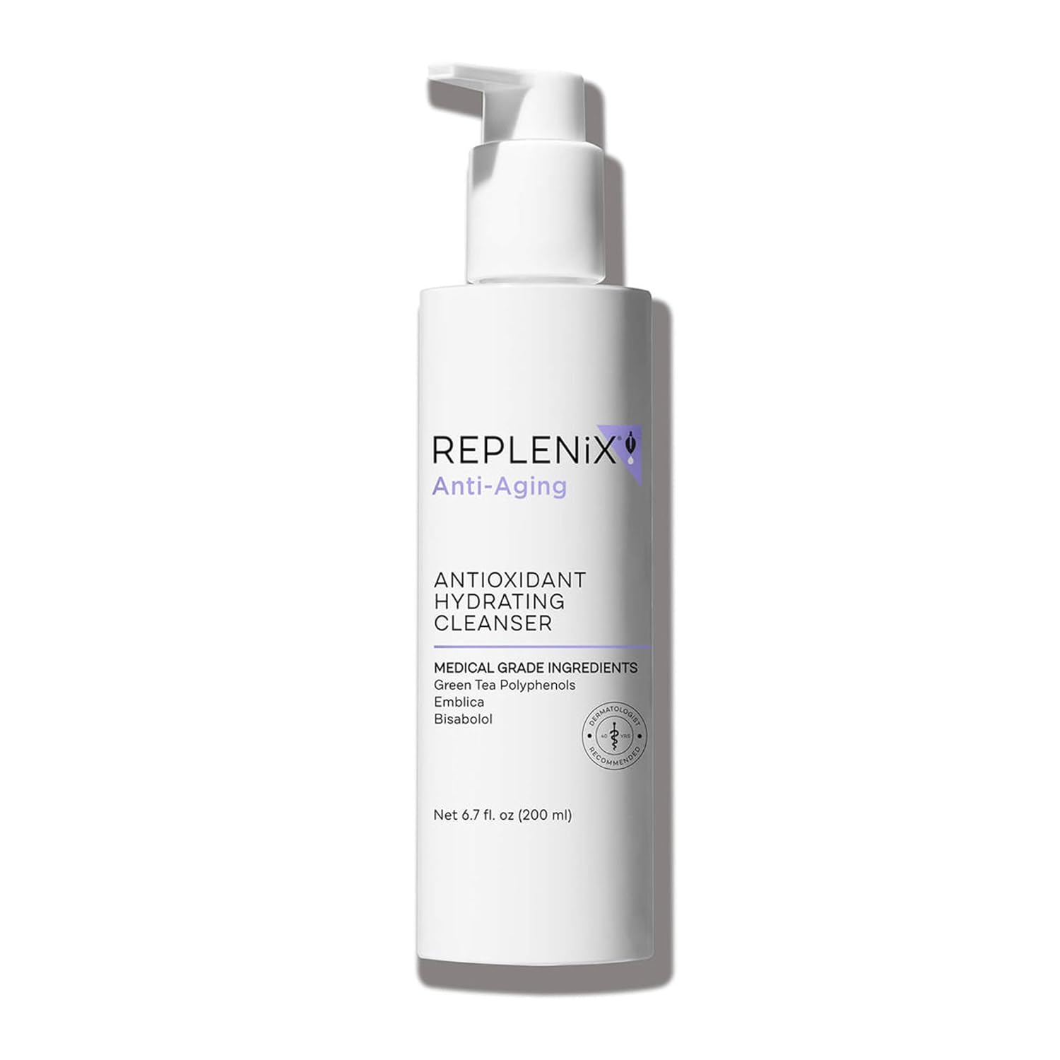 Replenix Antioxidant Hydrating Cleanser, Medical-Grade Gentle Face Wash For Dry & Mature Skin