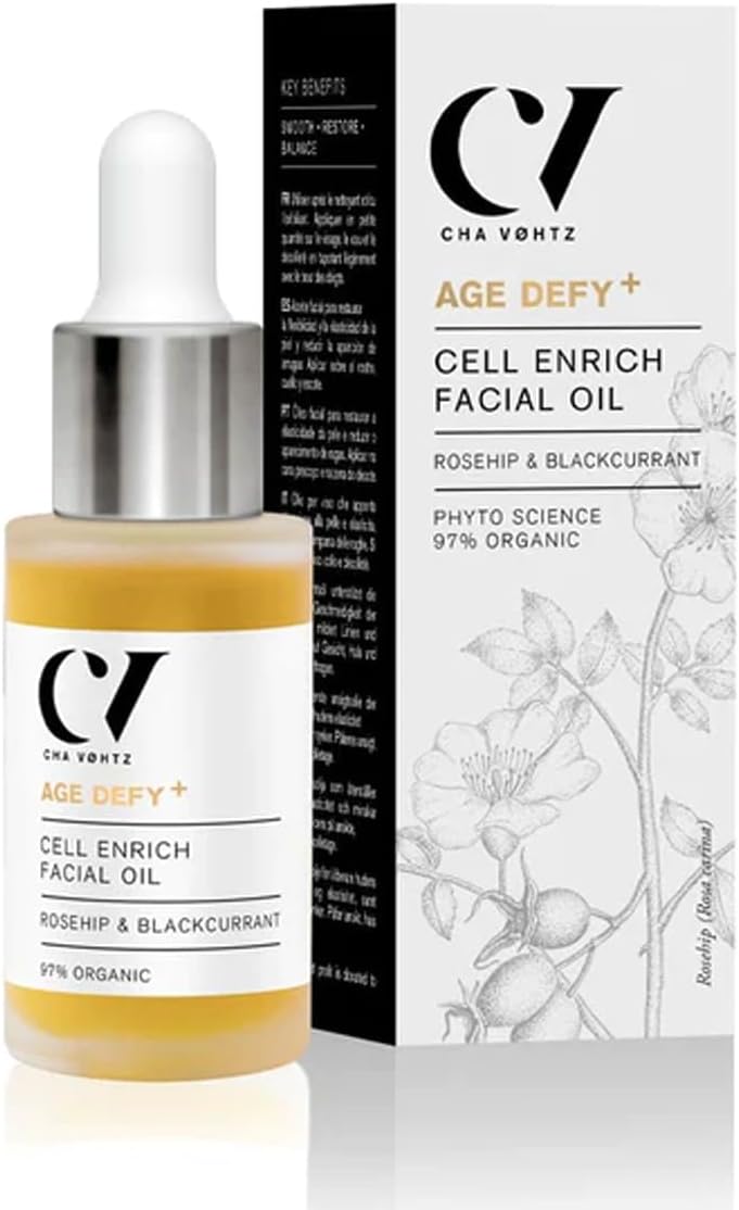 Green People Age Defy+ Cell Enrich Oil - With Rosehip, Suitable For Mature Skin - Paraben Free - Vegan, 30Ml