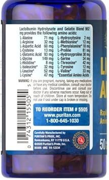 Puritan's Pride Liq Aminos-50 Softgels