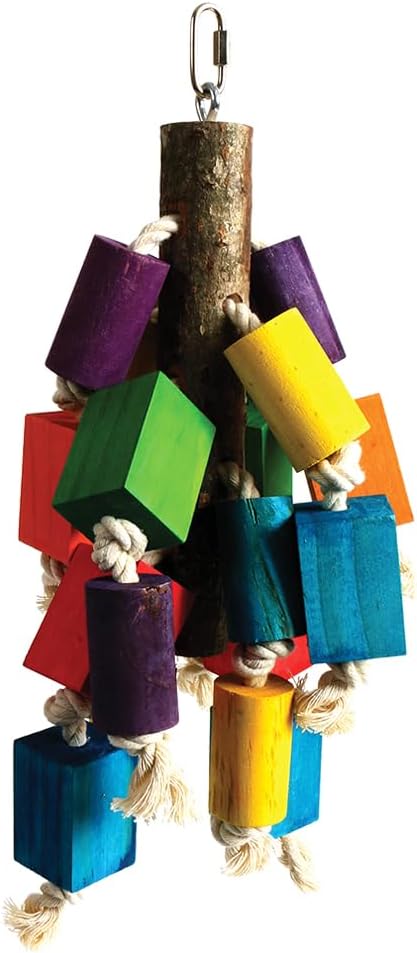 Big Beaks Rainbow Stacker Parrot Toy :Pet Supplies