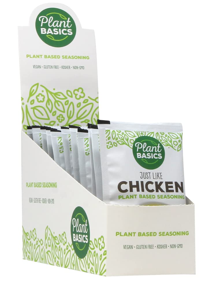 Plant Basics - Plant Based Seasoning, Just Like Chicken, 2 ounce (Pack of 12), Vegan, Gluten Free, Kosher, Non-GMO