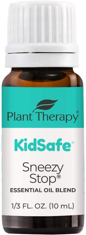 Plant Therapy Kidsafe Sneezy Stop Essential Oil Blend 10 Ml (1/3 Oz) 100% Pure, Undiluted, Therapeutic Grade