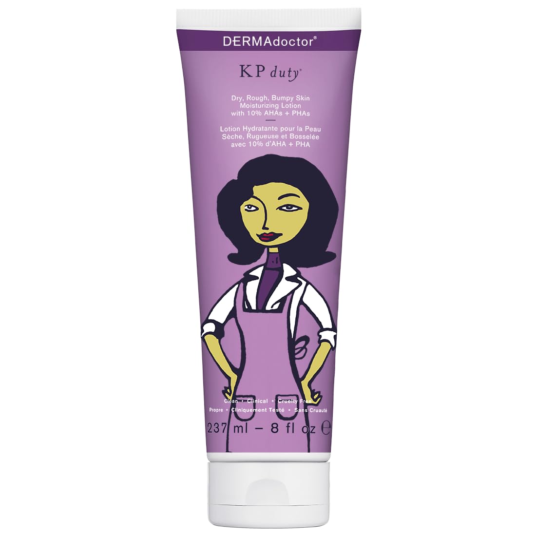 Dermadoctor: Kp Duty Moisturizing Lotion | Dermatologist Formulated Body Cream For Keratosis Pilaris | Smooth Dry, Rough, Bumpy, Chicken Skin | Hydrates & Softens | 10% Ahas + Phas | (8 Oz)