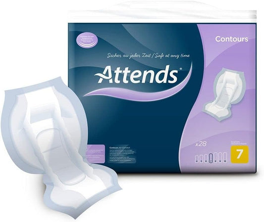 Attends Contours Regular 7 Pads Pack Of 28