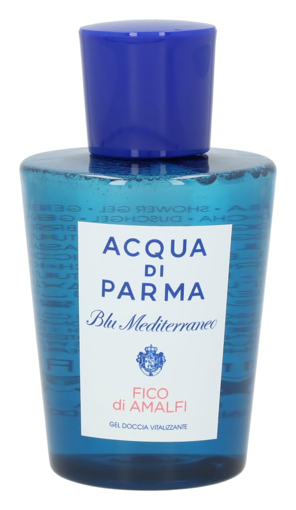 Acqua Di Parma Blu Mediterraneo Fico Di Amalfi Vitalizing Shower Gel For Men 6.7 Ounce,Hydrating Scented
