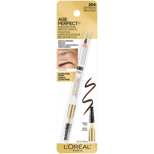 L’Oréal Paris Age Perfect Brow Magnifying Pencil With Vitamin E, Deep Brown