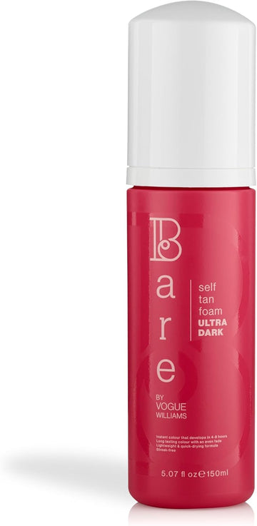 Bare By Vogue - Ultra Dark Tan Self-Tanning Foam - Suitable For All Skin Types - Self Tanner For Face & Body - Long-Lasting Fake Tan - 150Ml