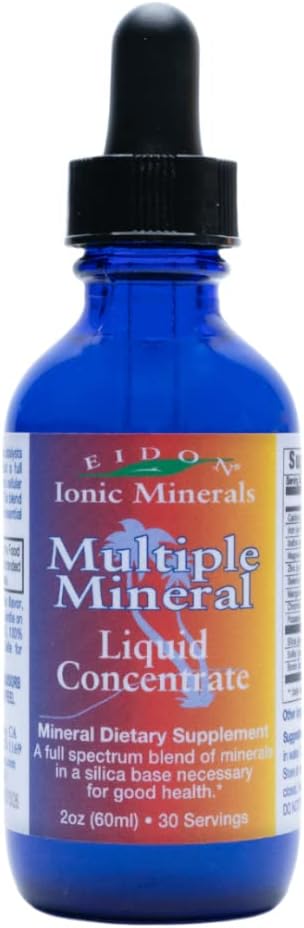 Eidon Multiple Minerals Supplement - Ionic Trace Mineral Drops for Wat