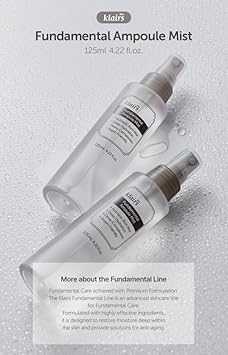 Dearklairs Fundamental Ampule Mist + Unscented Toner Set, Korean Skincare Routine