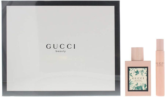 Gucci Bloom Acqua Di Fiori Eau De Toilette 50Ml & Edt 7.4Ml Gift Set