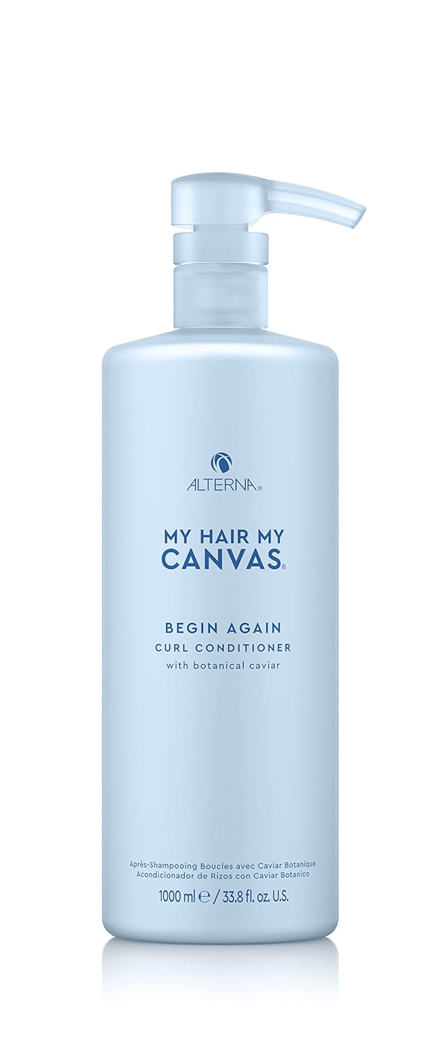 My Hair. My Canvas. Begin Again Vegan Curl Enhancing Conditioner For Curly, Wavy, And Coily Hair