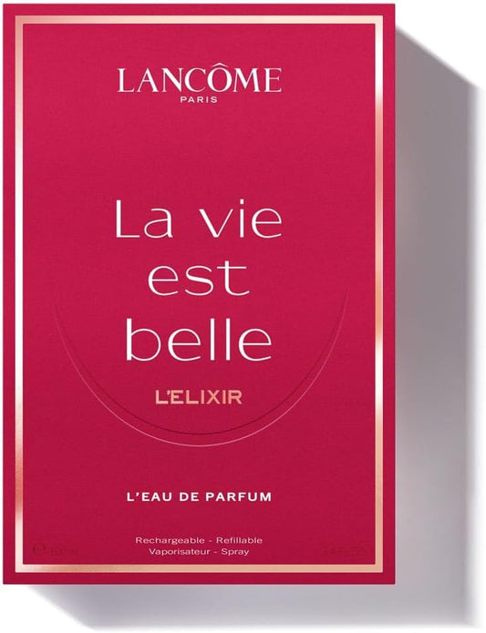Lancôme La Vie Est Belle L'Elixir Refill Eau De Parfum, The New Fragrance, Floral Fruity Gourmand, Cocoa Butter Absolute, Long-Lasting Scent And True Hapinness, Eau De Parfum 100Ml