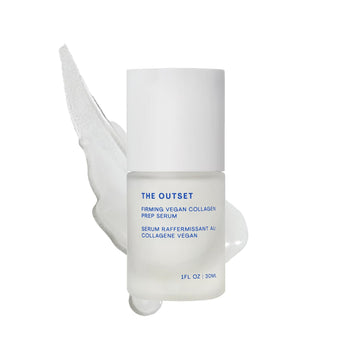 The Outset Firming Vegan Collagen Prep Serum - Gentle, Fragrance Free Multi-Benefit Serum - Hydrating, Brightening, Plumping And Anti-Aging - Clean, Vegan, Gluten Free - All Skin Types - 1 Fl Oz