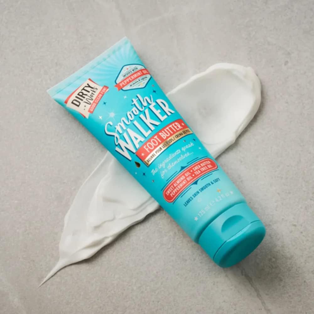 Dirty Works Smooth Walker Foot Butter, Vegan Peppermint Foot Cream, 125Ml : Beauty & Personal Care
