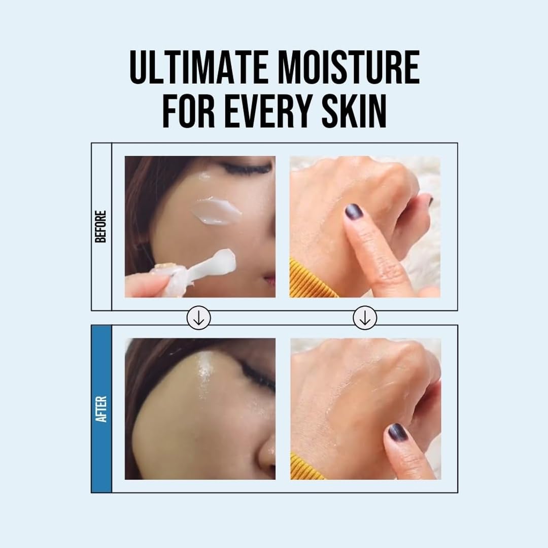 Jumiso Waterfull Hyaluronic Cream - Korean Face Moisturizer With 3-Complex Hyaluronic Acid 5 Microbiome Deep Hydration Sebum Control - Vegan Fragrance-Free All Skin Types, 3.38 Oz. : Beauty & Personal Care