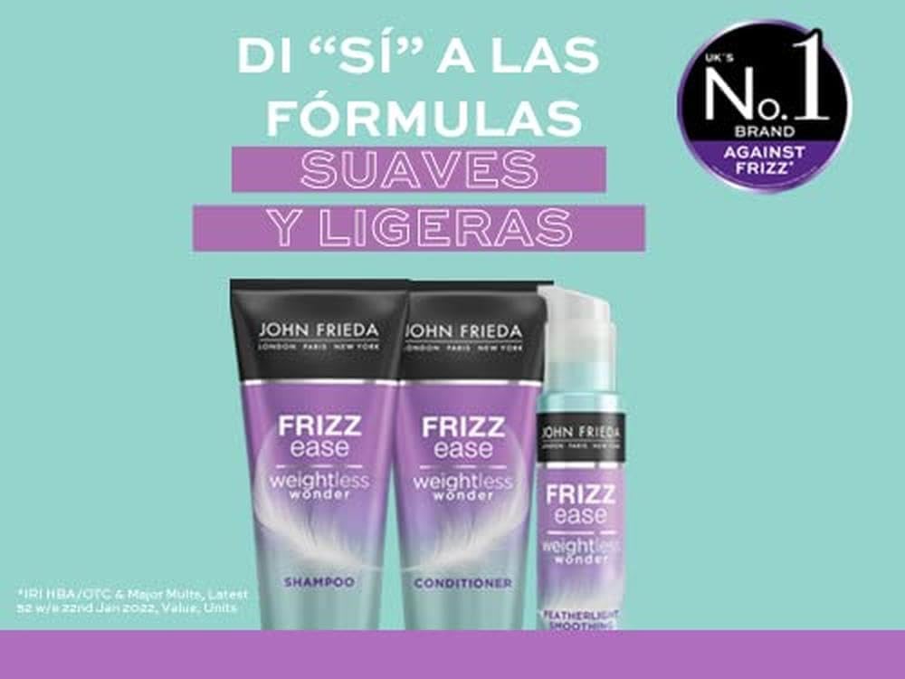 John Frieda Weightless Wonder Conditioner for Frizzy, Fine Hair with Aloe Water 250ml, Lightweight Conditioner for Fine, Frizzy, Dry Hair : Amazon.co.uk: Beauty