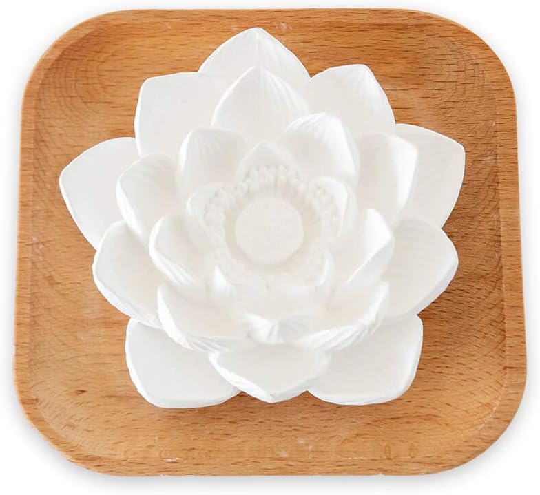 Plant Therapy Passive Lotus Flower Aromatherapy Diffuser - A Chic And Natural Home, Office, And Travel Essential Oil Diffuser