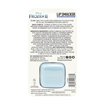 Lip Smacker Disney Frozen 2 Cube Keychain Flavored Lip Balm, Elsa, In My Ele-Mint, Clear, For Kids : Beauty & Personal Care