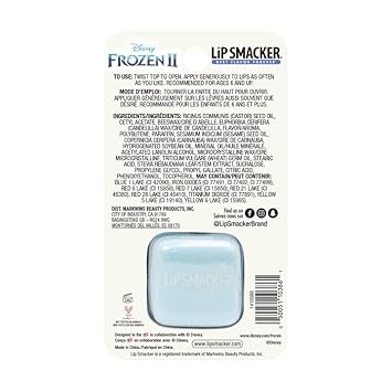 Lip Smacker Disney Frozen 2 Cube Keychain Flavored Lip Balm, Elsa, In My Ele-Mint, Clear, For Kids : Beauty & Personal Care