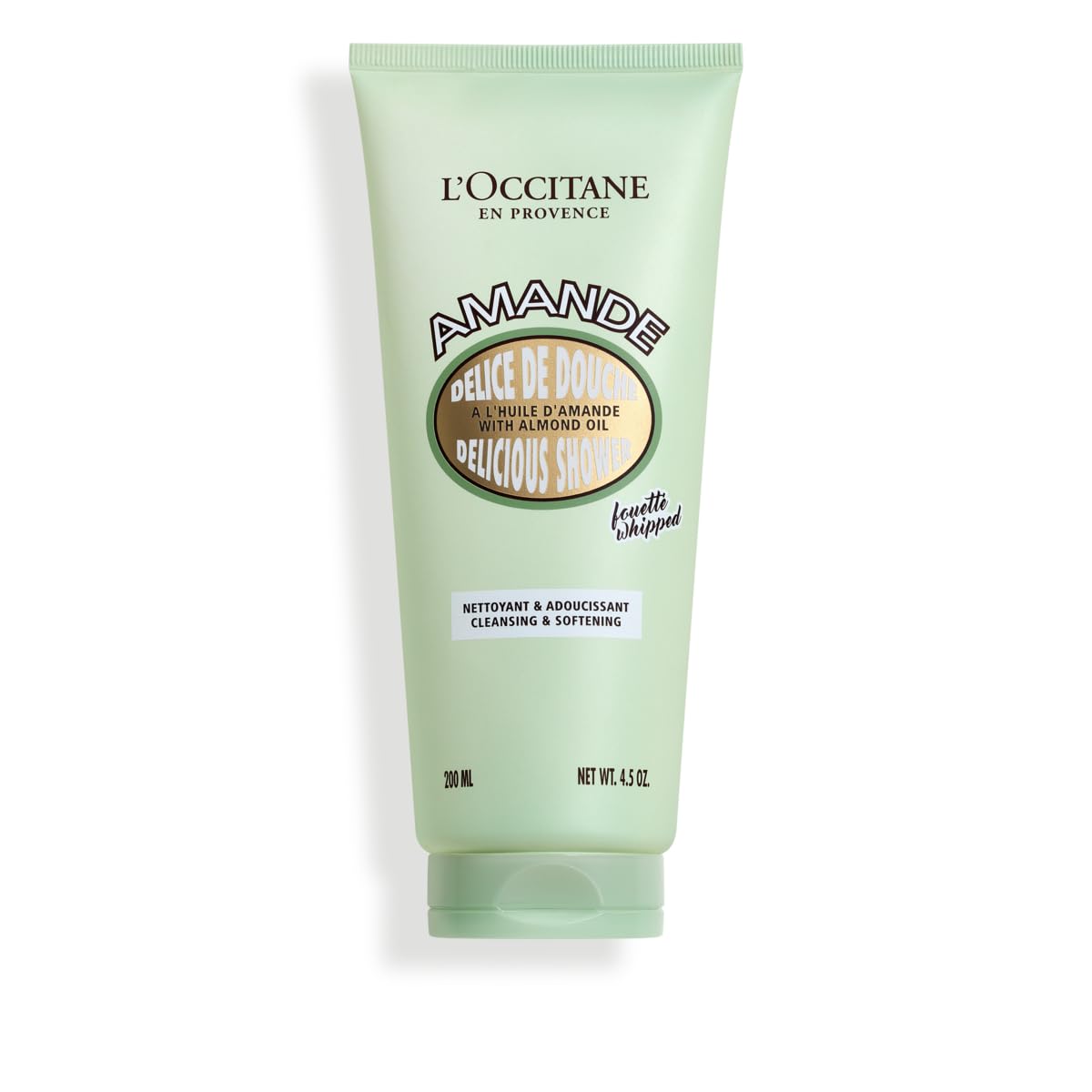 L'Occitane Almond Delicious Shower: Gently Cleanse And Moisturize Skin, Softening, Whipped Texture, Formulated With Sweet Almond Oil