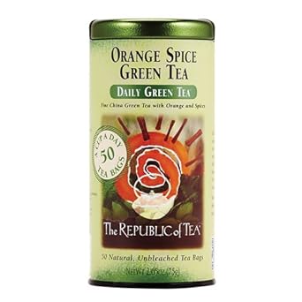 The Republic Of Tea, Orange Spice Green Tea, 50-Count
