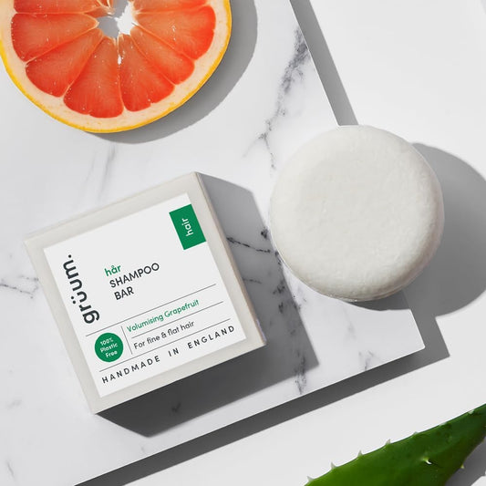 Grüum Twin Pack Anti Dandruff Shampoo Bar 50G - Solid Shampoo Bars For Hair Up To 60 Washes - Plastic Free Vegan Bar For Men & Women - Paraben Free Rich Lathering Bars For Dry, Flaky & Sensitive Scalp