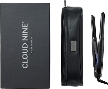 Cloud Nine The New Slim Iron Hair Straightener | Variable Temperature Control Quick Heat Frictionless Styling | Revive Mode Digital Display 360° Swivel Cord | Mineral Infused Plates | Smooth Sleek