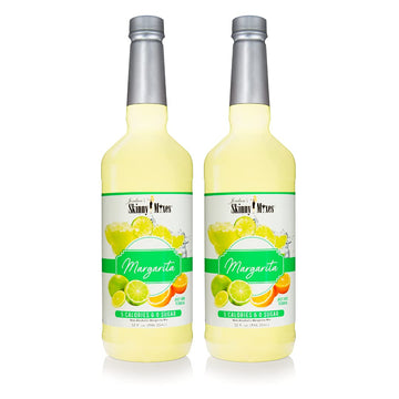 Jordan'S Skinny Mixes Sugar Free Margarita Mix, Flavored Cocktail Mixer For Drinks, Fresh Lime Drink Flavoring For Cocktails & Mocktails, Low Calorie, Gluten Free, Keto Friendly, 32 Fl Oz, 2 Pack