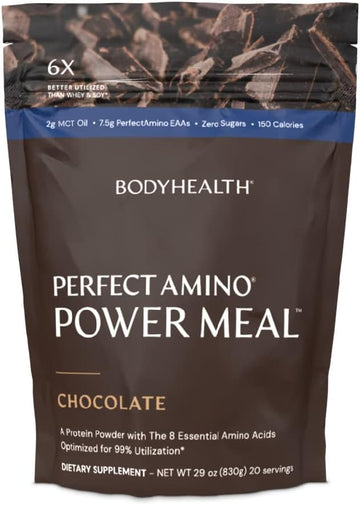 BodyHealth PerfectAmino Power Meal (Dark Chocolate Flavor) Vegan Meal