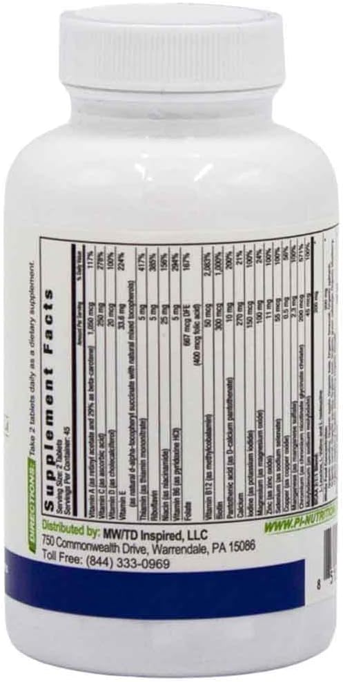 Performance Inspired Nutrition - Whole Food Multi Vitamin  1 Billion Cfu Probiotics  Bcaas  Energizing Herbal Complex - 90 Count (Pack Of 1)