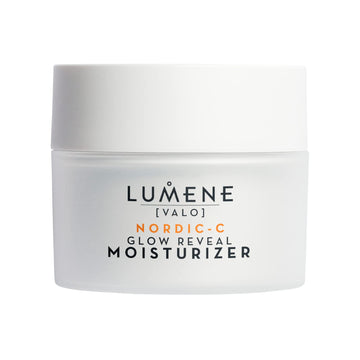 Lumene Nordic-C Glow Reveal Facial Moisturizer - Antioxidant-Rich Vitamin C Face Cream - Hydrating Hyaluronic Acid Moisturizer With Vitamin B3 + B5 To Promote Radiant & Youthful Skin (1.7Oz)