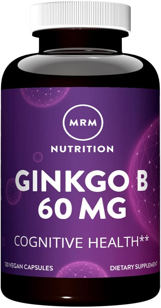 MRM Nutrition Ginkgo B 60mg | Gluten-Free + Vegan | 120 Servings