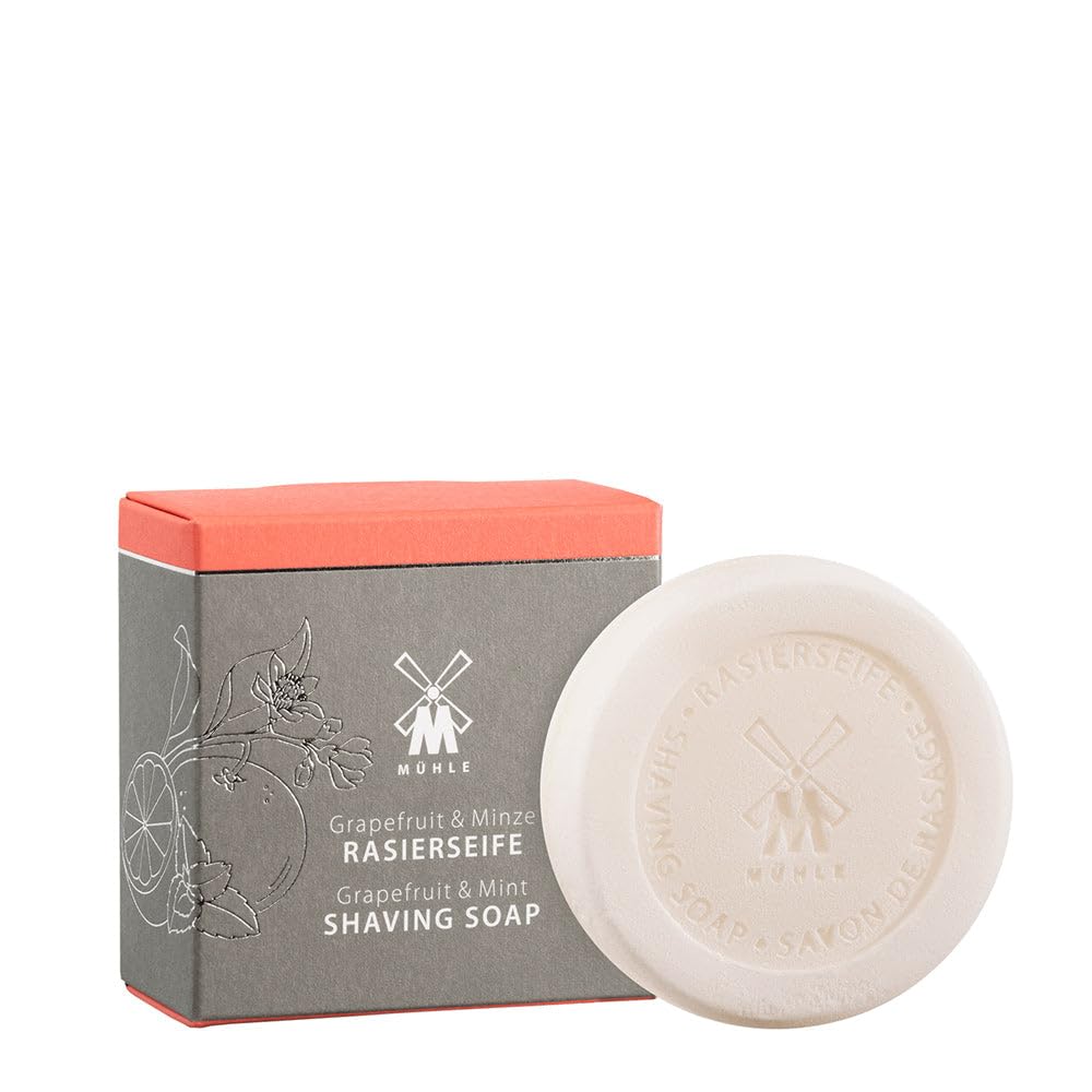 Mühle Shaving Soap - Shaving Soap With Grapefruit & Mint For All Skin Types - Fruity & Revitalising - 65 G : Beauty & Personal Care