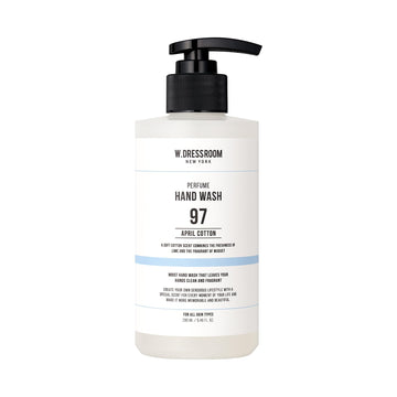 W.Dressroom No.97 April Cotton Perfumed Hand Wash – Gentle Cleansing With Refreshing Citrus Musk Scent Of Lime And Vanilla, Liquid Hand Soap (9.46 Fl Oz)