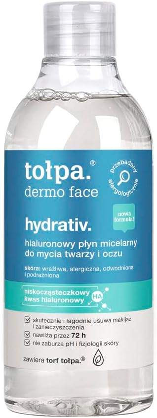 Dermo Face Hydrativ Moisturizing Micellar Water For Washing The Face & Eyes, 400 Ml
